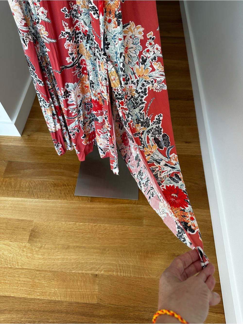 Free People Through The Vine Printed Maxi Dress, Red / Pink - Picture 6 of 12